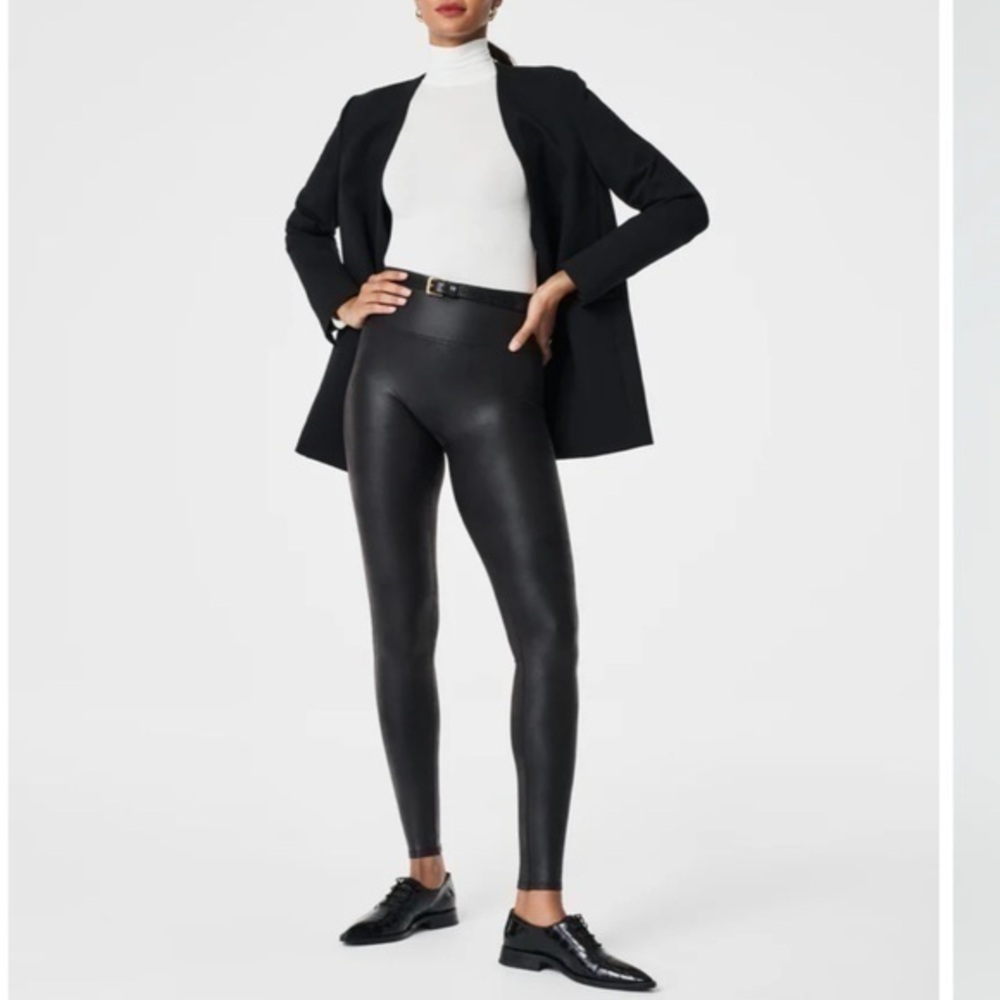 Spanx Faux Leather Leggings small